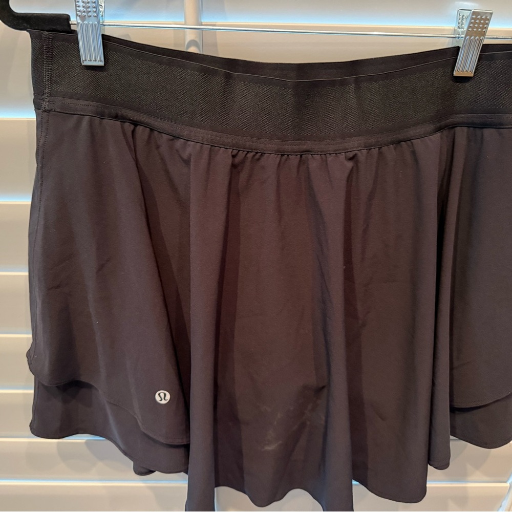 lululemon athletica Black Tennis/Skater Skirt